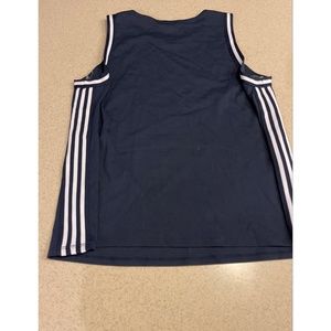 INC international concepts navy blue sporty sleeve less shirt